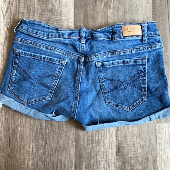 Aeropostale Denim Jean Short Distressed Blue size 4 - Picture 7 of 7